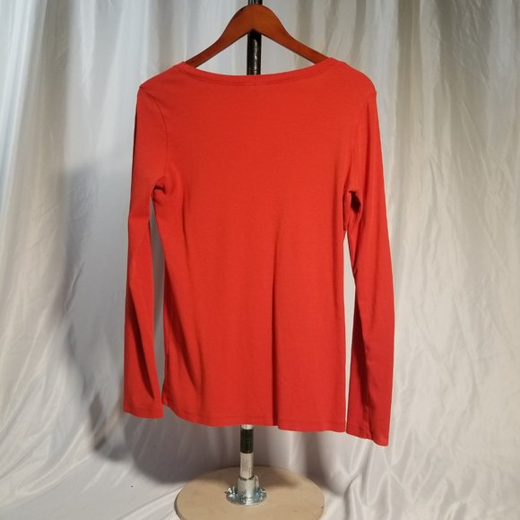 Cynthia Rowley Tunic Long sleeve, Red, Size L - Picture 3 of 4